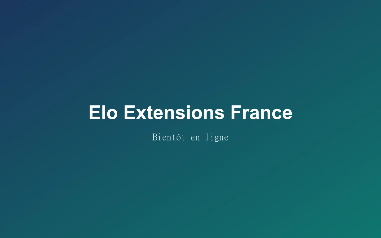 Elo Extensions France — Réalisation web Next Level Group