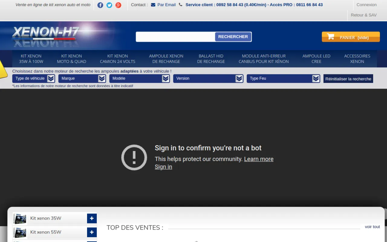 Xenon H7 — Réalisation web Next Level Group